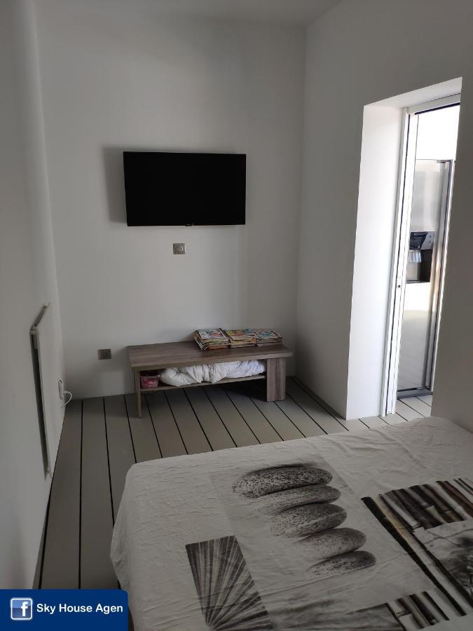 Piscine Chauffee Et Spa Jacuzzi Privatif Terrasse Sans Vis A Vis ,,,Sky House Agen,,, Экстерьер фото
